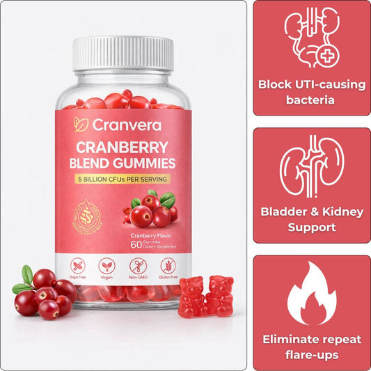 Cranberry Gummies | Urinary & Kidney Defense Formula by Cranvera™